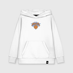 Толстовка детская хлопковая Нью-Йорк Никс NBA, цвет: белый