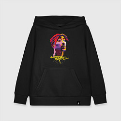 Толстовка детская хлопковая Tupac Color, цвет: черный