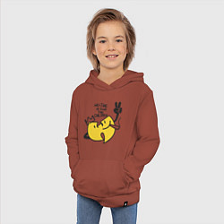 Толстовка детская хлопковая Wu-Tang Is For The Children, цвет: кирпичный — фото 2