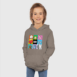 Толстовка детская хлопковая BT21 BTS к-поп, цвет: утренний латте — фото 2