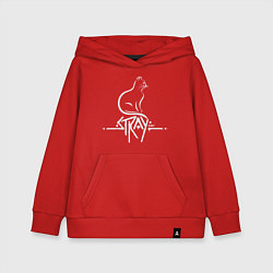 Толстовка детская хлопковая Stray Life, цвет: красный