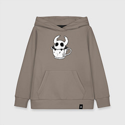 Детская толстовка-худи Hollow Knight рыцарь в чашке