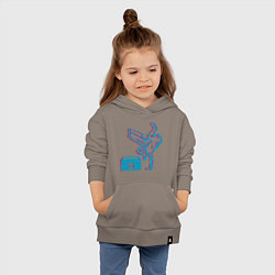 Толстовка детская хлопковая Hip Hop Dance, цвет: утренний латте — фото 2