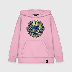 Толстовка детская хлопковая Vault game future boy, цвет: светло-розовый