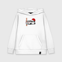 Толстовка детская хлопковая Nissan Silvia S14 Sr20 Japan Car, цвет: белый