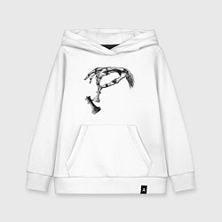 Детская толстовка-худи Рука с шахматами