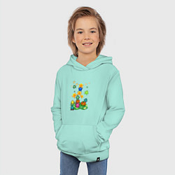 Толстовка детская хлопковая Junimo, цвет: мятный — фото 2