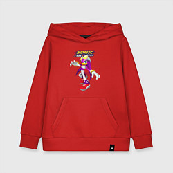 Толстовка детская хлопковая Sonic - ласточка Вейв - Free riders, цвет: красный