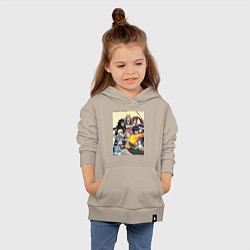 Толстовка детская хлопковая Fairy Tail heroes, цвет: миндальный — фото 2