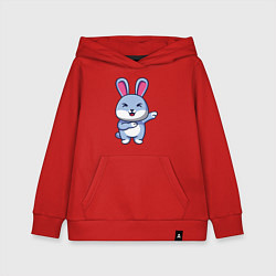Толстовка детская хлопковая Bunny Dab, цвет: красный