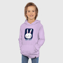 Толстовка детская хлопковая Funny - Bunny, цвет: лаванда — фото 2