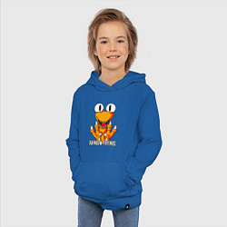 Толстовка детская хлопковая Радужные друзья - Оранжевый, цвет: синий — фото 2