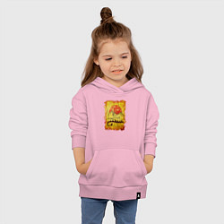 Толстовка детская хлопковая Лиса на Холсте, цвет: светло-розовый — фото 2