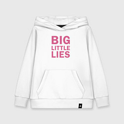 Толстовка детская хлопковая Big Little Lies logo, цвет: белый