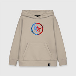 Толстовка детская хлопковая Mass Effect Renegade - Paragon Combo, цвет: миндальный