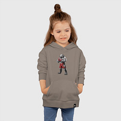 Толстовка детская хлопковая Питбуль - Смешанные единоборства - MMA, цвет: утренний латте — фото 2