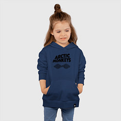 Толстовка детская хлопковая Arctic Monkeys, цвет: тёмно-синий — фото 2