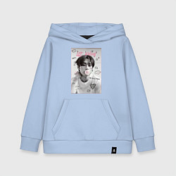 Толстовка детская хлопковая Lee Know Stray Kids, цвет: мягкое небо