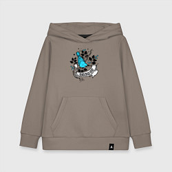 Детская толстовка-худи Птица и ягоды - follow me