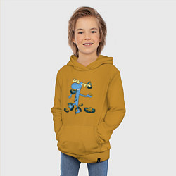 Толстовка детская хлопковая Lumpy trap, цвет: горчичный — фото 2