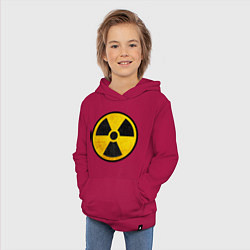 Толстовка детская хлопковая Atomic Nuclear, цвет: маджента — фото 2