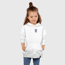 Толстовка детская хлопковая Сборная Англии логотип, цвет: белый — фото 2