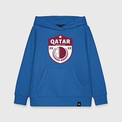 Толстовка детская хлопковая Qatar - World Cup, цвет: синий