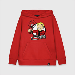 Толстовка детская хлопковая Vault boy - nuka cola, цвет: красный