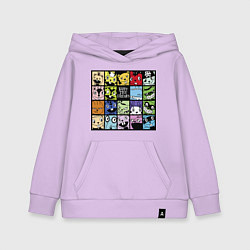 Толстовка детская хлопковая All happy three friends, цвет: лаванда