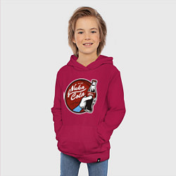Толстовка детская хлопковая Nuka cola sticker, цвет: маджента — фото 2