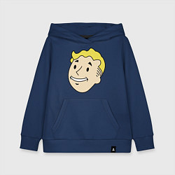 Толстовка детская хлопковая Vault boy head, цвет: тёмно-синий