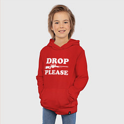 Толстовка детская хлопковая Drop AWP Please, цвет: красный — фото 2