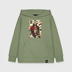 Толстовка детская хлопковая Том Харди - кинозвезда, цвет: авокадо