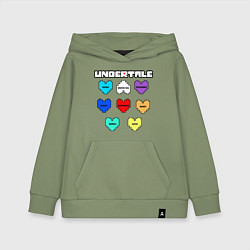 Детская толстовка-худи Undertale - души 8 людей