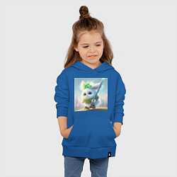 Толстовка детская хлопковая Снежок, цвет: синий — фото 2