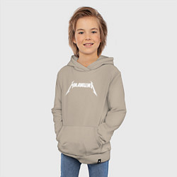 Толстовка детская хлопковая МилицияМеталлика, цвет: миндальный — фото 2