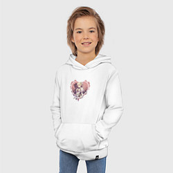 Толстовка детская хлопковая Аниме девушка в стиле Геншин Импакт, цвет: белый — фото 2