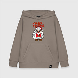 Толстовка детская хлопковая Christmas Mario, цвет: утренний латте