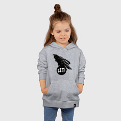 Толстовка детская хлопковая DM Raven, цвет: меланж — фото 2