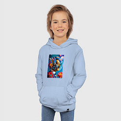 Толстовка детская хлопковая Профиль Сальвадор Дали, цвет: мягкое небо — фото 2
