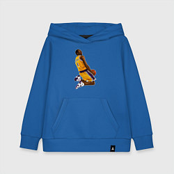 Толстовка детская хлопковая Kobe dunk, цвет: синий