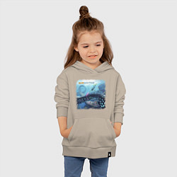 Толстовка детская хлопковая Subnautica - подводный мир, цвет: миндальный — фото 2