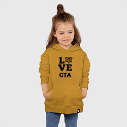 Толстовка детская хлопковая GTA love classic, цвет: горчичный — фото 2