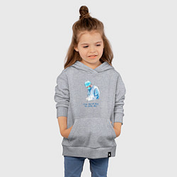 Толстовка детская хлопковая Лечит не время - лечит доктор, цвет: меланж — фото 2
