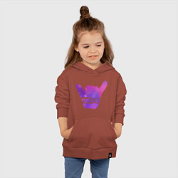 Толстовка детская хлопковая Yamaster Gradient, цвет: кирпичный — фото 2