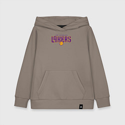 Толстовка детская хлопковая Team Lakers, цвет: утренний латте