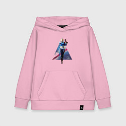 Толстовка детская хлопковая Street Fighter 6 Cammy, цвет: светло-розовый