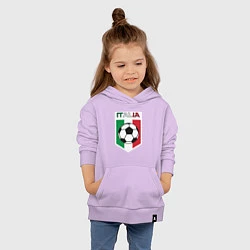 Толстовка детская хлопковая Футбол Италии, цвет: лаванда — фото 2