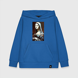 Толстовка детская хлопковая Mona Lisa from Elm street - horror, цвет: синий