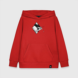 Толстовка детская хлопковая Space fisher, цвет: красный